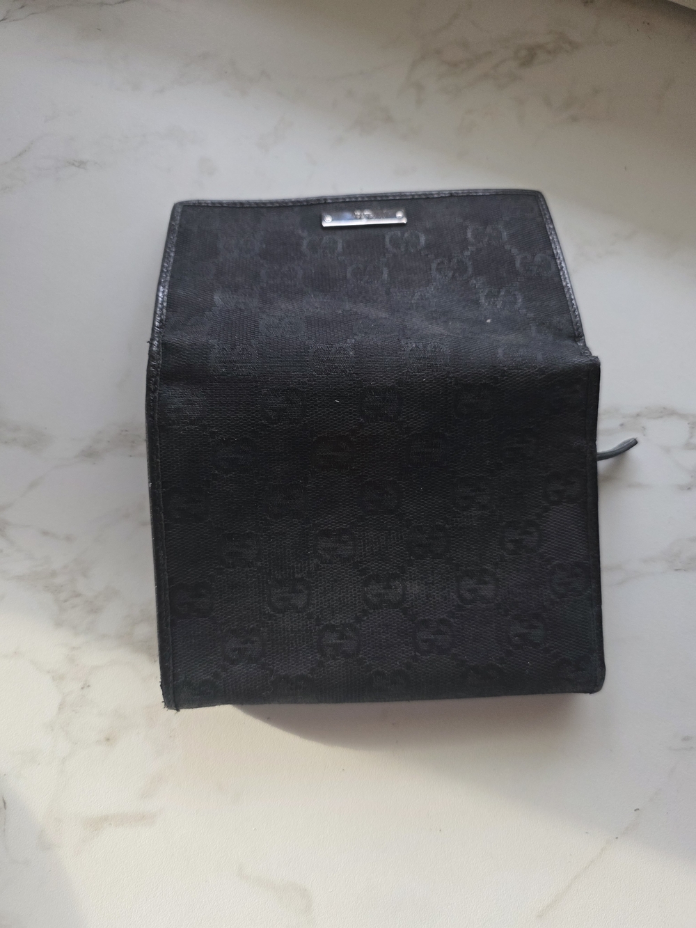 Gucci Black GG Monogram Canvas Leather Wallet Continental Bifold - Picture 11 of 13